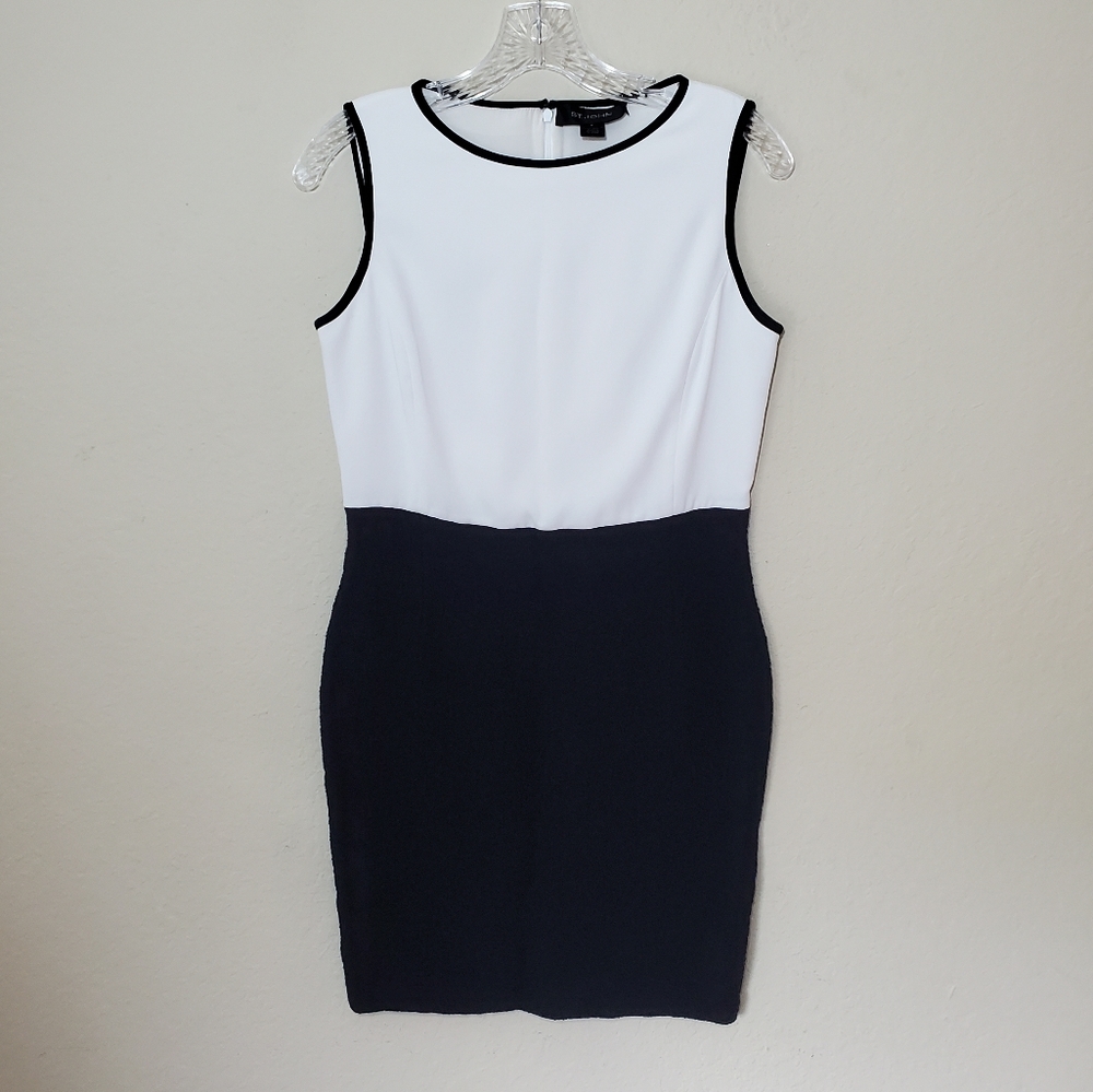St. John Colorblock Wool Pencil Skirt Sleeveless Tank Dress